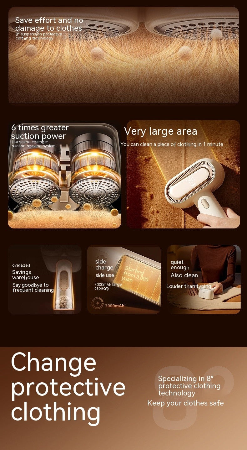 Dual-Head Fabric Shaver & Lint Remover