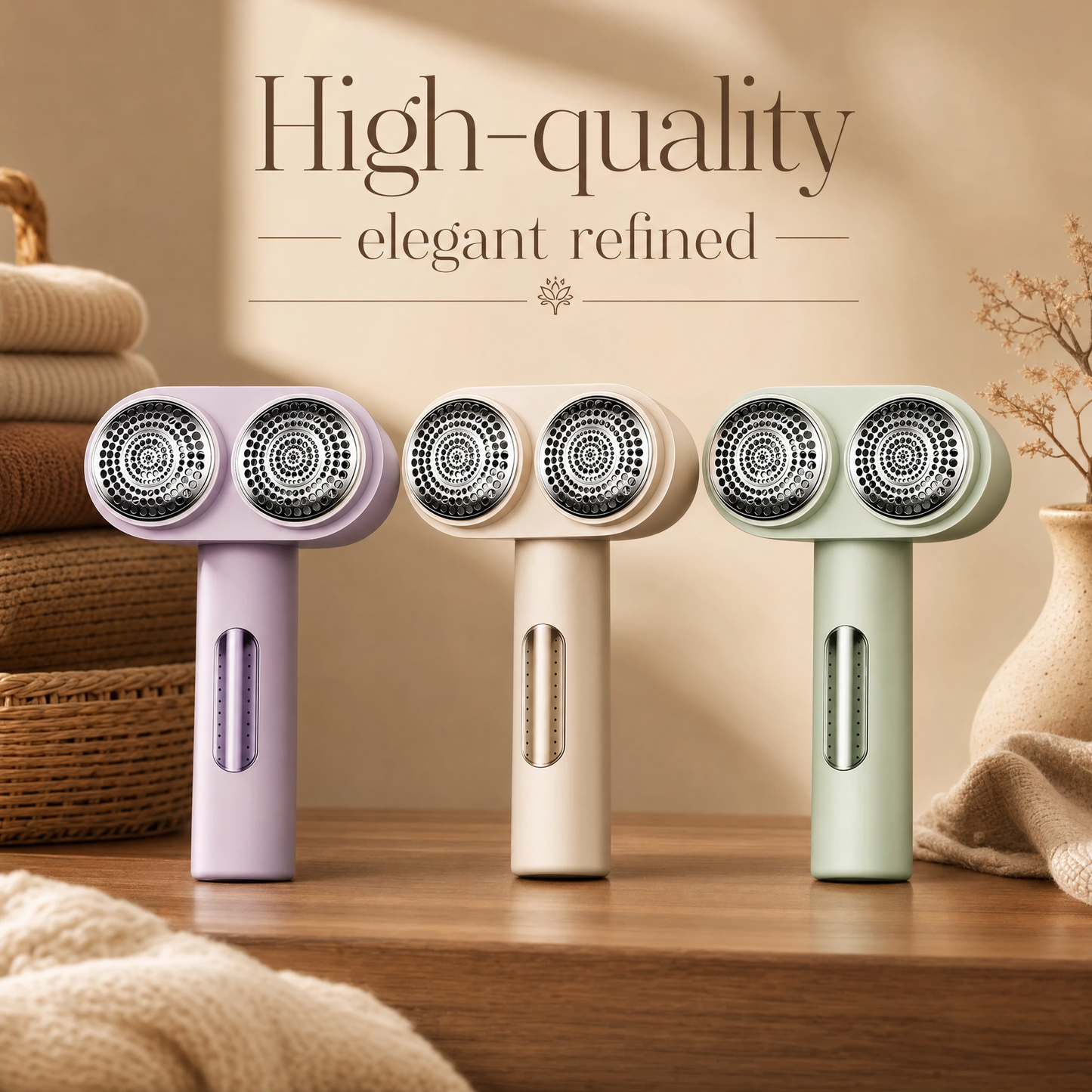 Dual-Head Fabric Shaver & Lint Remover
